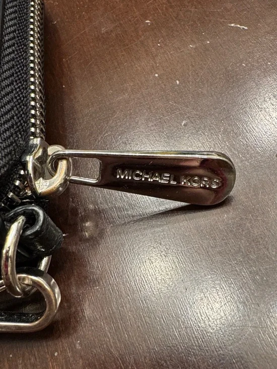 Michael Kors Black Pebbled Leather Continental Zip Wallet - Picture 3 of 6